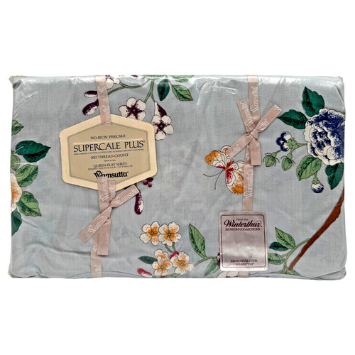 Vintage wamsutta queen flat - vintage,