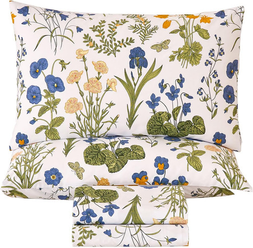 Luxury king size green floral - king,
